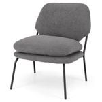 Costway Leisure Accent Chair Modern Metal Frame Lounge Chair