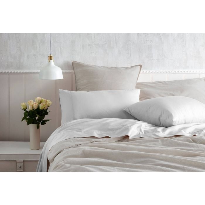 Kas Australia 500 TC Egyptian Cotton Sheet Set Sateen White Queen