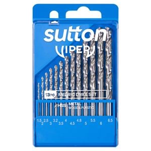 Sutton Tools 13 Piece Viper Metric Drill Bit Set