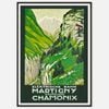 Galrie Vintage Electric Railway Art Print of Martigny to Chamonix by J. Graz, Black Frame, A1 60 x 84cm (23 x 33inch)