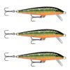3x Rapala 5cm Original Floating Minnow Hard Body Fishing Lures - Brook Trout