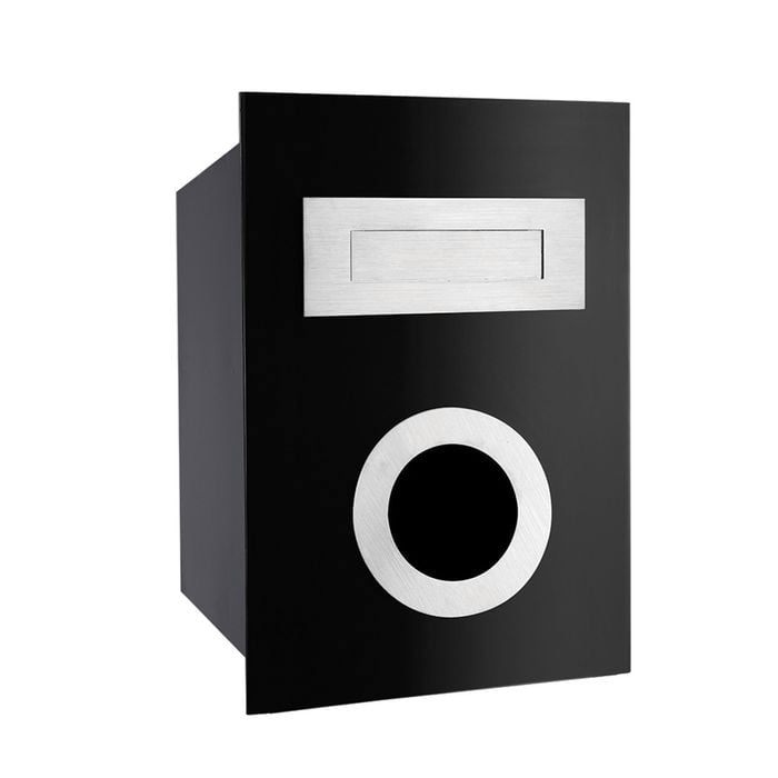 Sandleford Black Ned Kelly Fence Mounted Letterbox