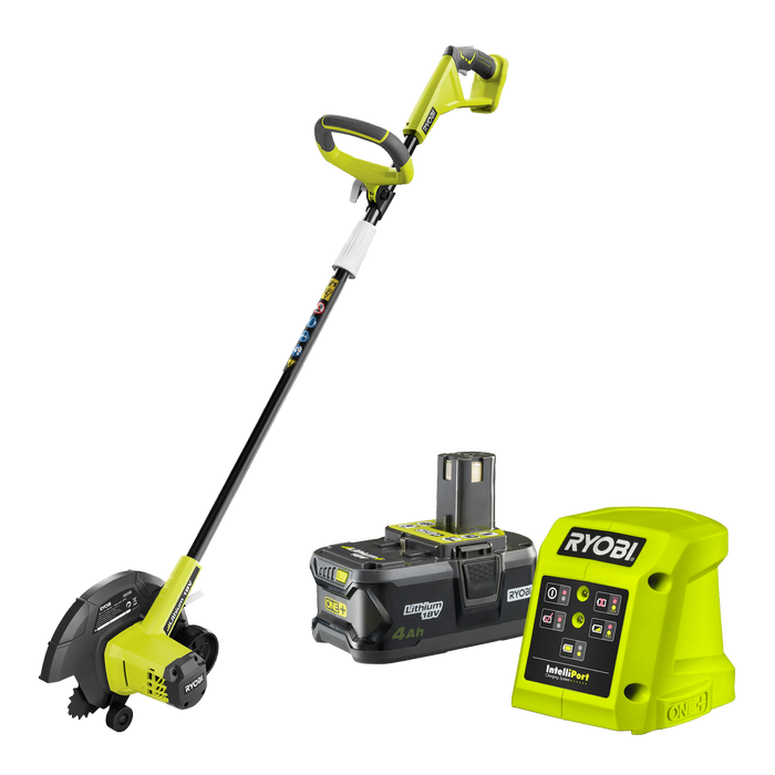 Ryobi One+ 18V 4.0Ah 220mm Cordless Edger Kit RED1850LI40