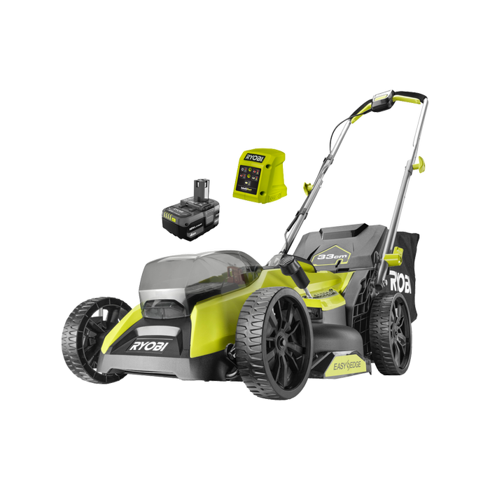 Ryobi 18V ONE+ 33cm Brushless Lawn Mower 4Ah Kit