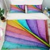 3D Rainbow Colors 320 Bed Pillowcases Quilt King Size