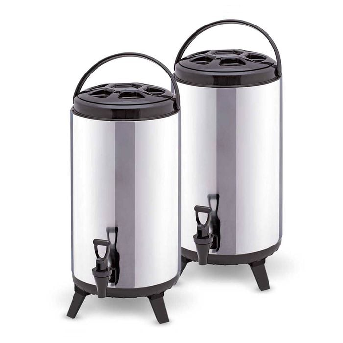 SOGA 2X 14L Portable Insulated Barrel Brew Pot with Dispenser