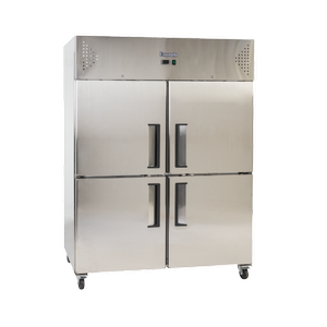 Exquisite Two Split Solid Doors Upright Storage Freezers 1476 Litre