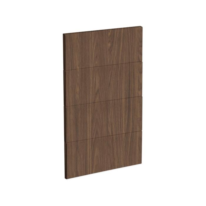 Kaboodle 450mm Walnut Modern Drawer Panels - 4 Pack