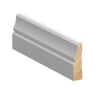 66 x 18mm 2.7m Primed FJ Pine Lambs Tongue Architrave & Skirting