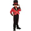 Rubie's Circus Ringmaster Halloween Costume with Waistcoat and Top Hat for Adults - Red Colour, Extra Small
