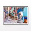 Color Streets of Vietri Salerno  Print 100% Australian Made 120x90cm  (Poster)