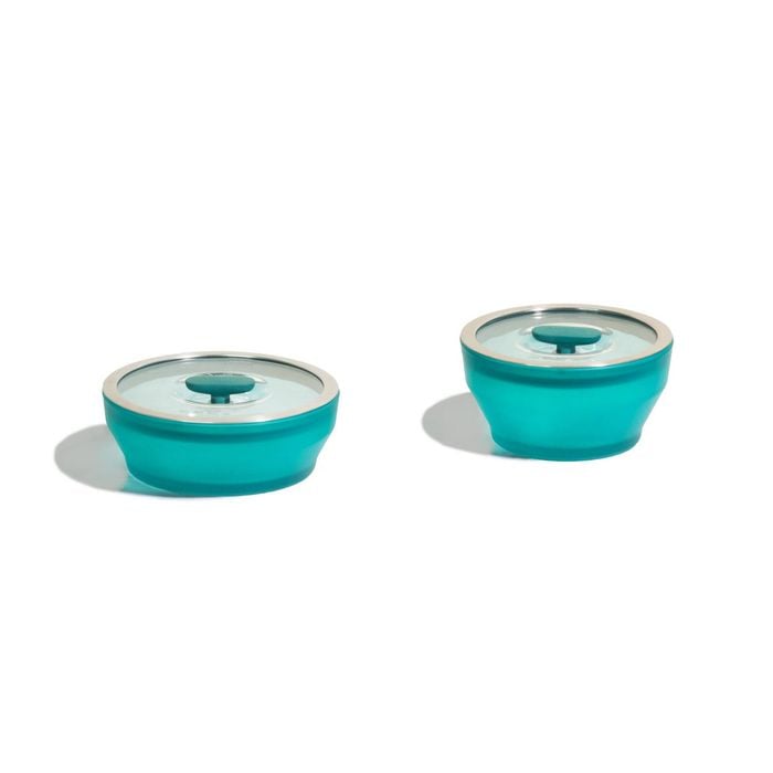Anyday The Large Starter Set | Emerald | Glass Microwave Steamer