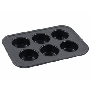 Bakers Secret Large 6 Cup Muffin Pan Non Stick Chemical Free Dishwasher Safe