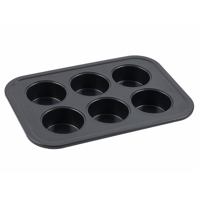 Bakers Secret Large 6 Cup Muffin Pan Non Stick Chemical Free Dishwasher Safe