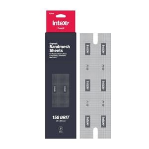 Intex PlasterX® 150Grit Small Sandpaper Sheets - 10 Pack