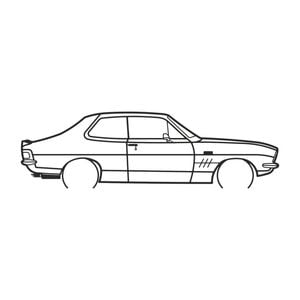 Holden LJ Torana 1974 Silhouette Metal Wall Art