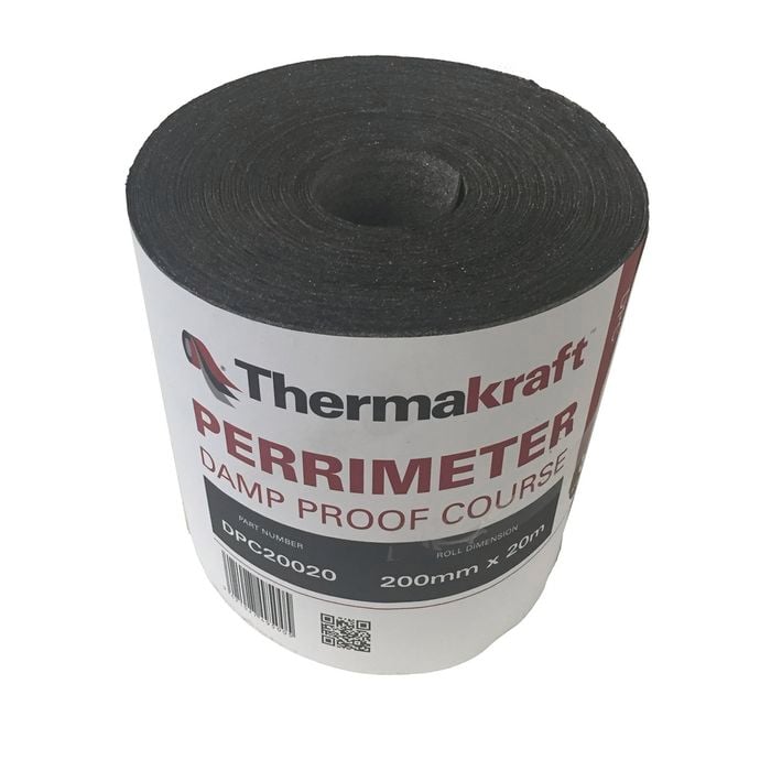 Thermakraft 200mm x 20m Bitumionus Damp Proof Course