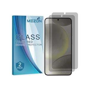 2 Pack MEZON Samsung Galaxy S24 (6.2") Privacy Anti-Spy Fingerprint Unlock Tempered Glass