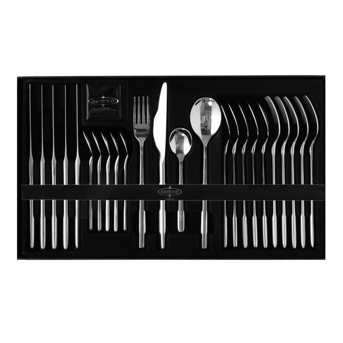 Sherwood Home 24 Piece Stainless Steel Cutlery Dinner Set - Knife/Fork/Spoon