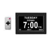 Provecta 8 Inch Led Digital Calendar Clock Alarm Day Week Month Year Black