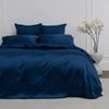 Bedding Co. Quilt Cover Set 100% Mulberry Silk 22 Momme Navy Blue Double