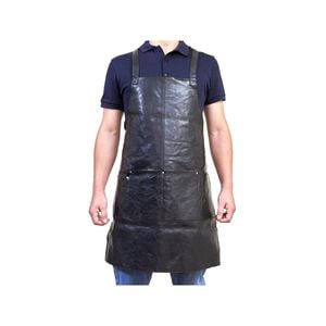 Pierre Cardin Professional Leather Apron - Black