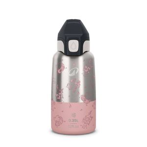 Decathlon - Kids’ 0.35 L Stainless Steel Insulated Flask With Quick Opening Hiking Cap - One Size