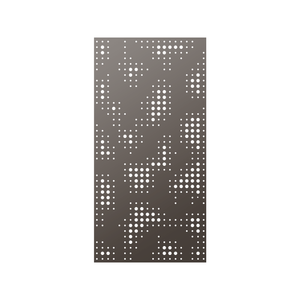 Walpix 1775 x 875 x 2.0mm Perforated Aluminium Decorative Screen Folded Profile After Rain - Hamersley Brown