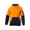 Hard Yakka Hi-Vis-Fleece Hoodie Orange Navy SZ M Y19325XL