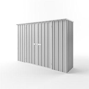 EnduraShed 3 x 0.78 x 2.12m Tall Flat Roof Garden Shed - Zincalume