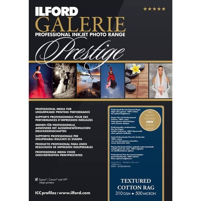 Ilford Textured Cotton Rag A3+ Prestige