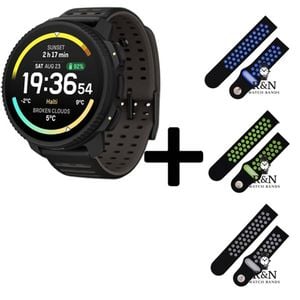 Suunto Vertical 2 GPS Watch (All Black) + R&N Strap Edition