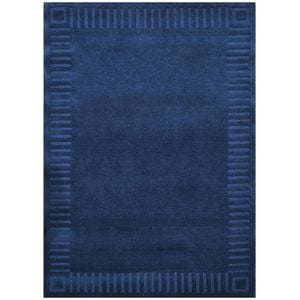 Handtufted Wool Rug-unique 6445-indigo-160x230cm