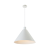 Telbix Kestra Modern Pendant Hanging Lamp Light Metal White Textured