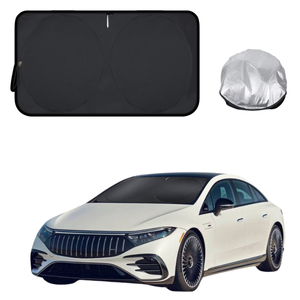 Front Windscreen Sun Shade for Mercedes-Benz EQS Sedan 2022 - Current - Standard 150 x 85 cm - Black