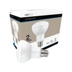 Luce Bella R80 E27 LED 800lm 10W Cool White Globe - 2 Pack