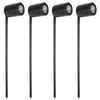 Brilliant 5W 12V Black Tate Garden Light Spike - 4 Pack
