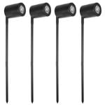 Brilliant 5W 12V Black Tate Garden Light Spike - 4 Pack