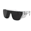 EMU Safety Clear Frame and Grey Smoke Polarised Lens The Boss Safety Glasses