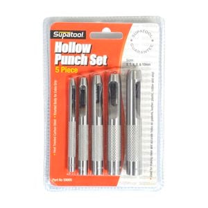Supatool 5 Piece Hollow Punch Set