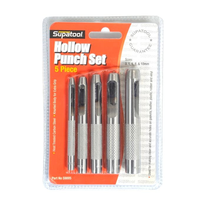 Supatool 5 Piece Hollow Punch Set