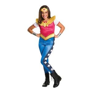 Dc Comics Wonder Woman Dcshg Classic Suit Dress Up Halloween Costume Size 6-8y