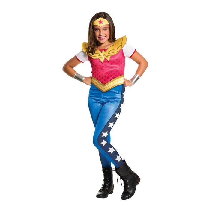 Dc Comics Wonder Woman Dcshg Classic Suit Dress Up Halloween Costume Size 6-8y