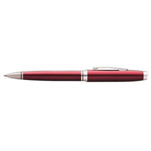 Cross Coventry Ball Point Pen Writing Stationery Medium Nib Red Lacquer/chrome
