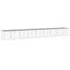 vidaXL Chicken Coop Chicken Cage Hen House with Roof Light Grey Galvanised Steel