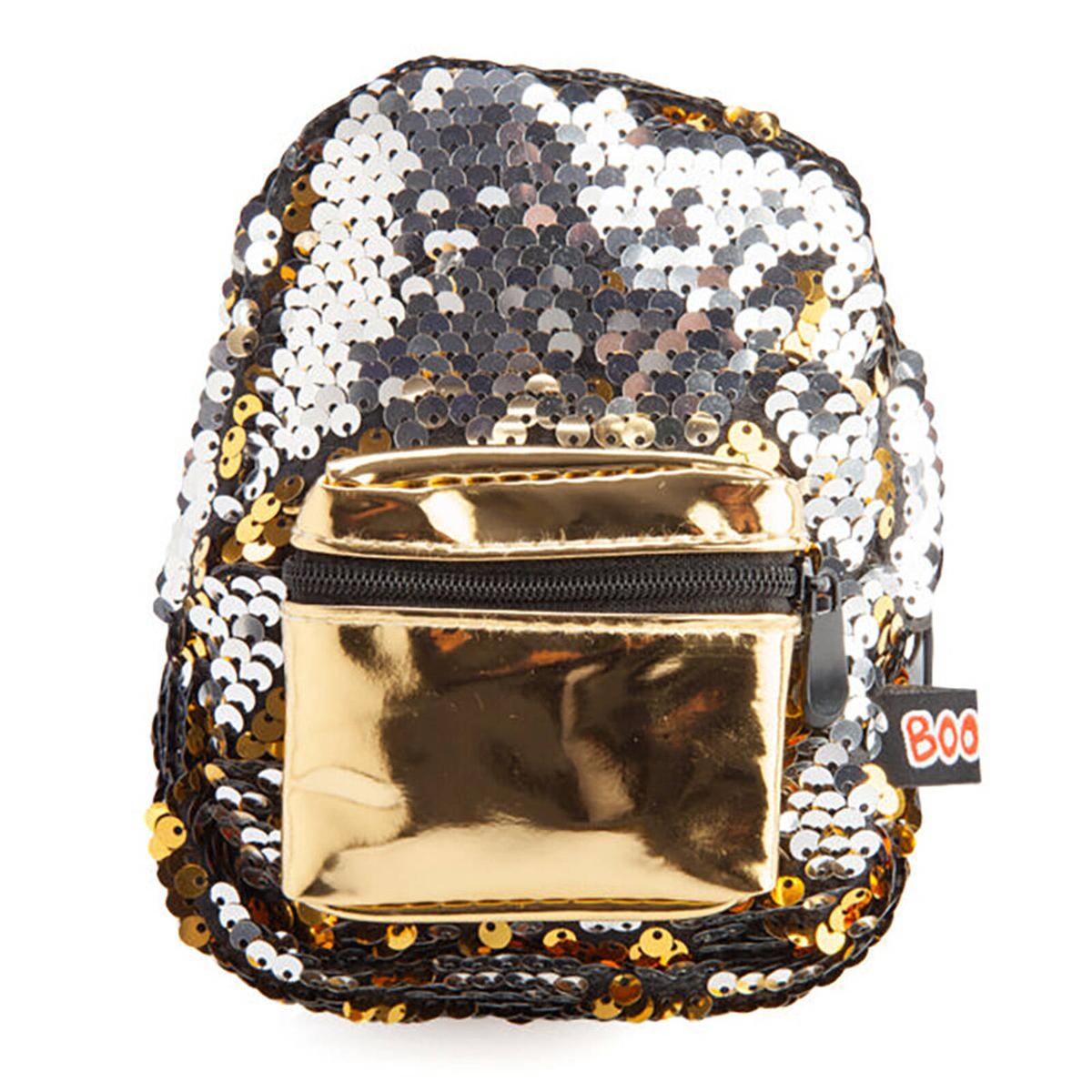 MDI BooBoo Backpack Minis Sequin Gold Mini Clip-On Bag/Purse 11x13cm 3y ...