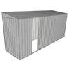 Build-A-Shed 1.2 x 4.5 x 2.0m Skillion Single Sliding Side Door Shed - Zinc