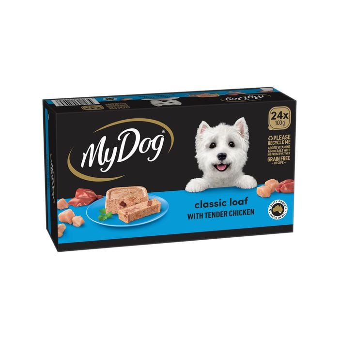 My Dog 100g Classic Loaf with Tender Chicken Adult Wet Dog Food - 24 Trays
