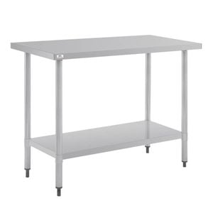 Nisbets Essentials Table Self Assembly Stainless Steel 1200 X 600mm Commercial Kitchen Prep Table