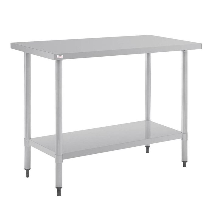 Nisbets Essentials Table Self Assembly Stainless Steel 1200 X 600mm Commercial Kitchen Prep Table